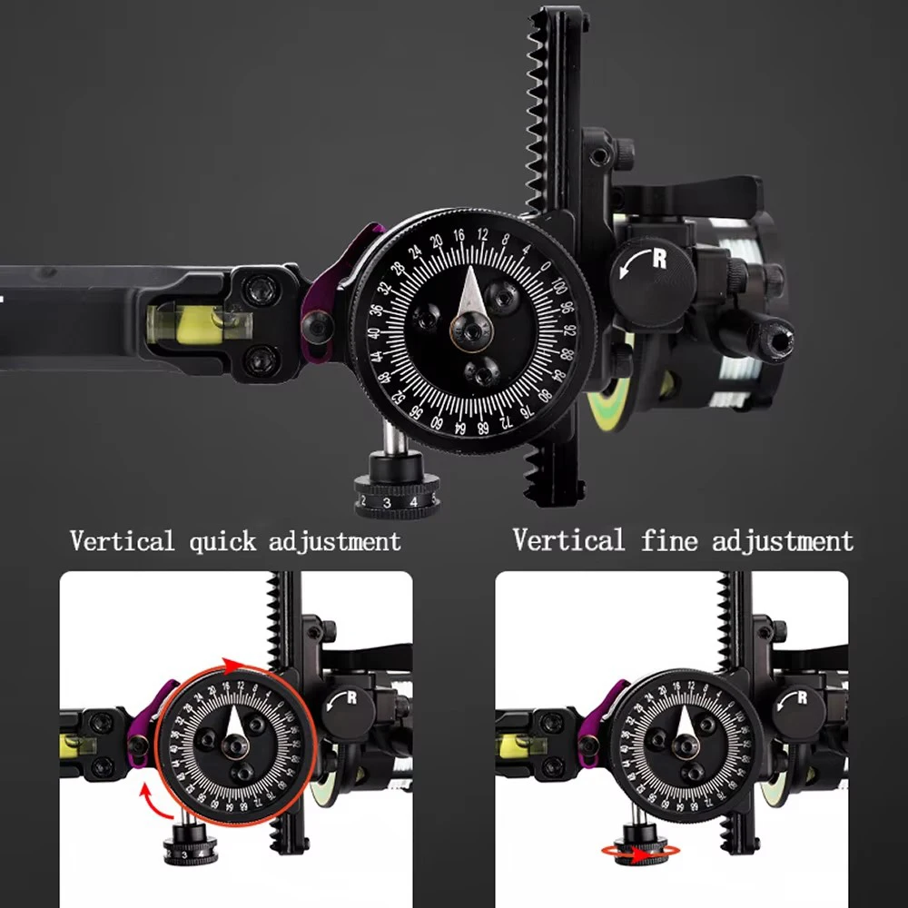 ALIEN Micro-Adjust .019" 5 Pin Hunting Bow Sight-CHN Archery - View #2