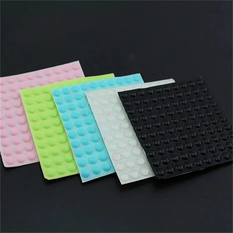 100pcs/sheet Multi-function Silicone Damper er Self Adhesive Cabinet Furniture Protective Pad