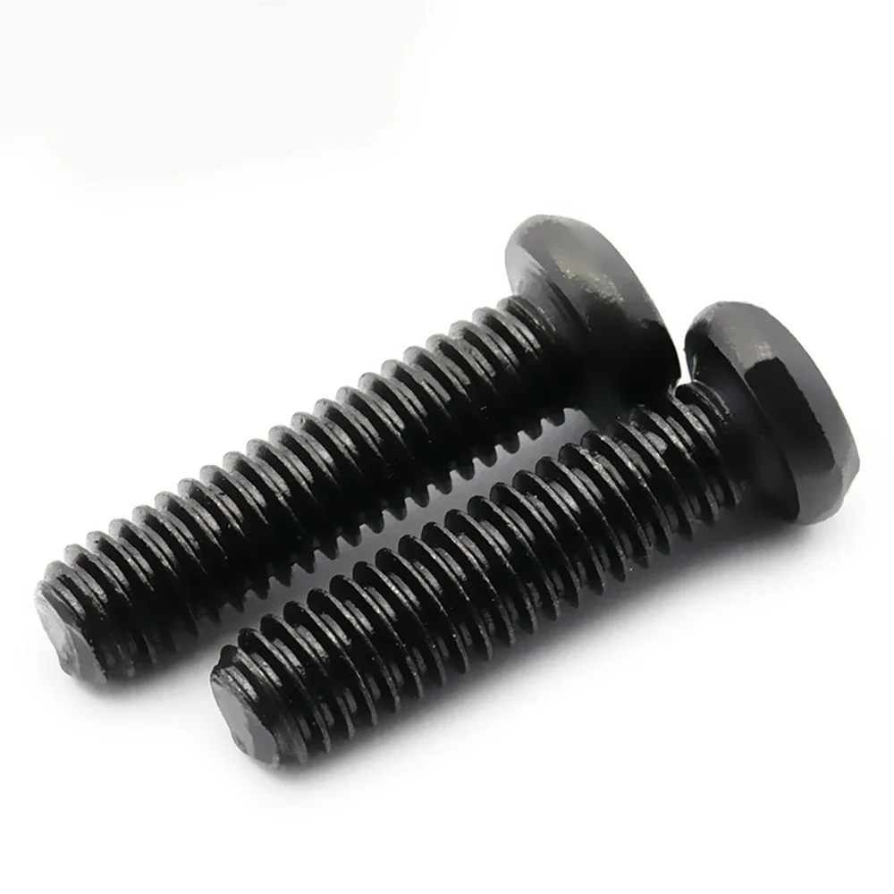 100pcs/lot Cross Recessed Pan Head Screw M1 M1.2 M1.4 M1.6  M2 M2.5 M3 M4 M6 Carbon Steel Black Phillips Machine Screw GRADE 4.8