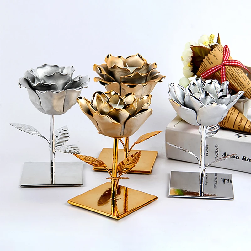Solid Color Lotus Shape Ceramic Scented Candle Holder Flower Desktop Elegant Home Decoration Atmosphere Party Supplies