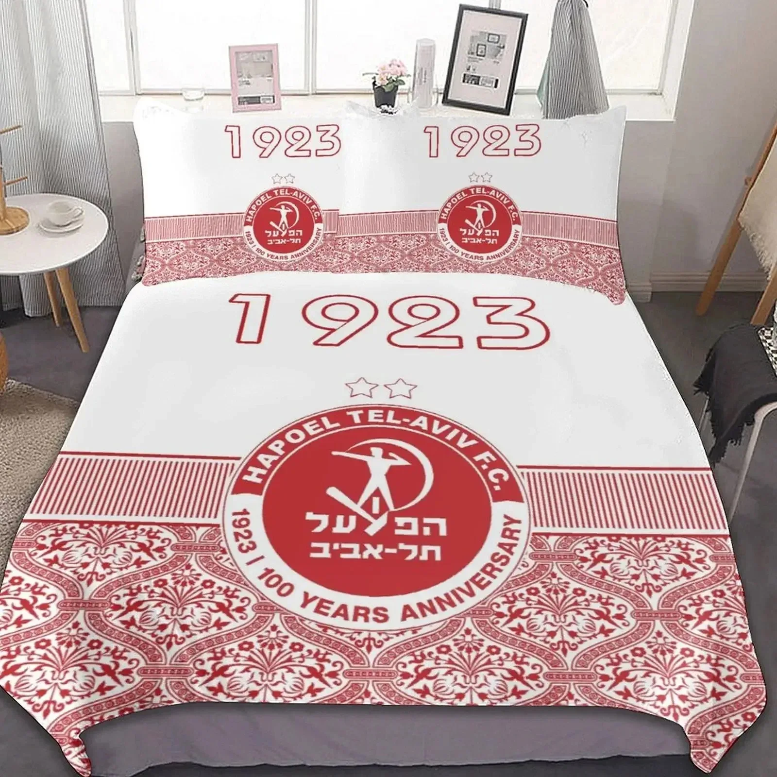 3D Printed Hapoel Tel Aviv Bedding Set Duvet Cover Bedroom Comforter Single Twin King Size Quilt Cover Home Textile 6