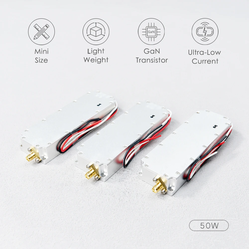 5.8GHz 50W RF High Power Amplifiers wireless Signal Extender Sweep Signal Source For Drone WiFi6