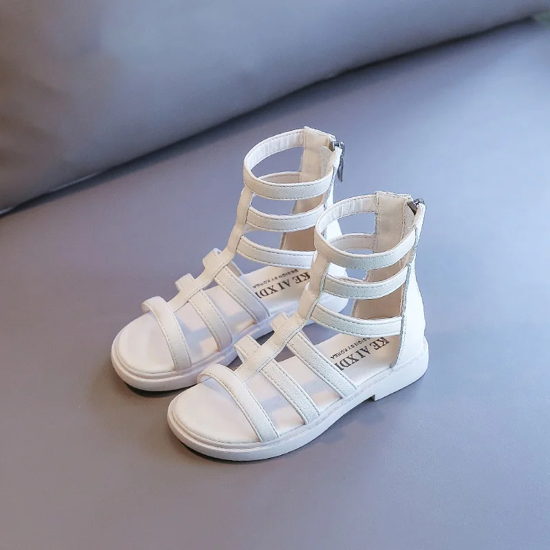 Trendy Women Sandal New Fashion Casual Kid Shoes Soft Sole Comfort Non Slip Girl Shoe Daily Flat Roman Shoe Light Princess Shoes 3