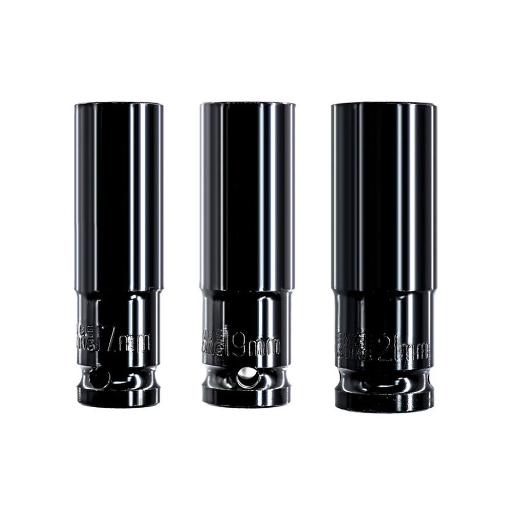 

Lithium Wrench Socket Wrench Electric Wrench Wearable 1/2\\\\\\\\\\\\\\\" 3pcs Set Black HSS Hard Hand Tools Socket Wrenches