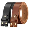 Pure Cow Leather Belt For Men 3.8cm Thickness No Buckle Head Layer Washing Strap High Quality Durable Daily Use Belts