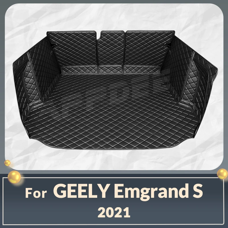 

Auto Full Coverage Trunk Mat For GEELY Emgrand S 2021 Car Boot Cover Pad Cargo Liner Interior Protector Accessories