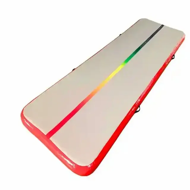 Air Tracks Inflatable  Durable 1x0.6x0.1m Gymnastics Mat Tumbling Gym Mat With Colorful Line Indoor Yoga Floor For Training Use 6