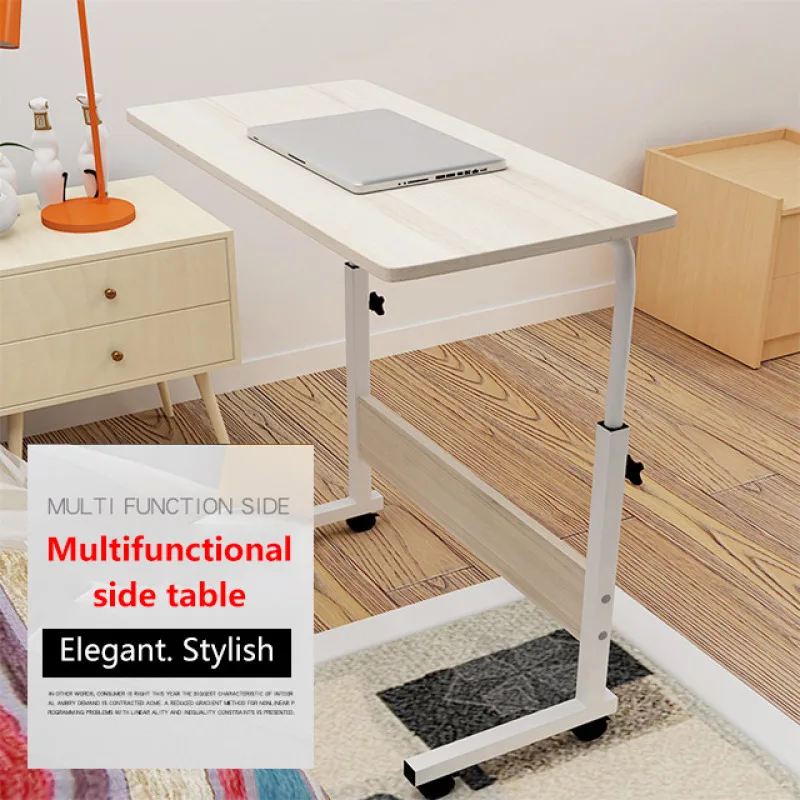 Household lifting computer desk Bed removable study table bedside Portable writing table for lazy