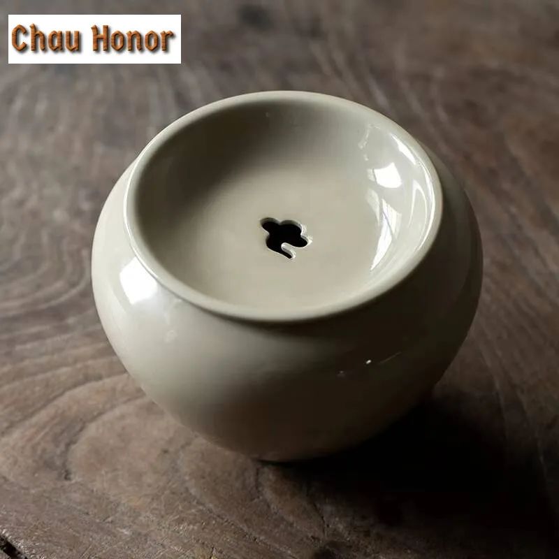 500ml Plant Ash Glaze Japanese Ceramic Tea Basin Tea Residue Barrel With Cover Tea Basin Cup Wash Kung Fu Tea Ceremony Utensils