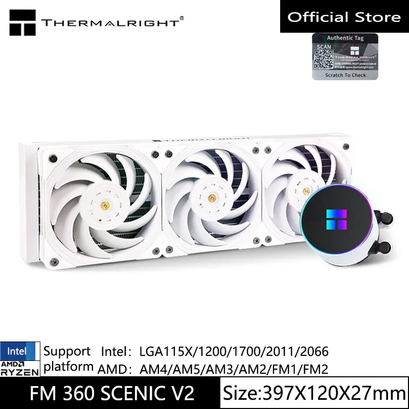 

Thermalright FM SCENIC V2 CPU integrated water-cooled radiator ARGB cold head supports LGA1700/115X/AM5/AM4