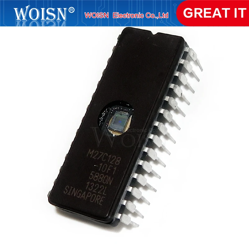 M27C128A-10F1 Ic Eprom Uv 128Kbit 100Ns 28Cdip Nuovo E Buono #A6 - Foto 9