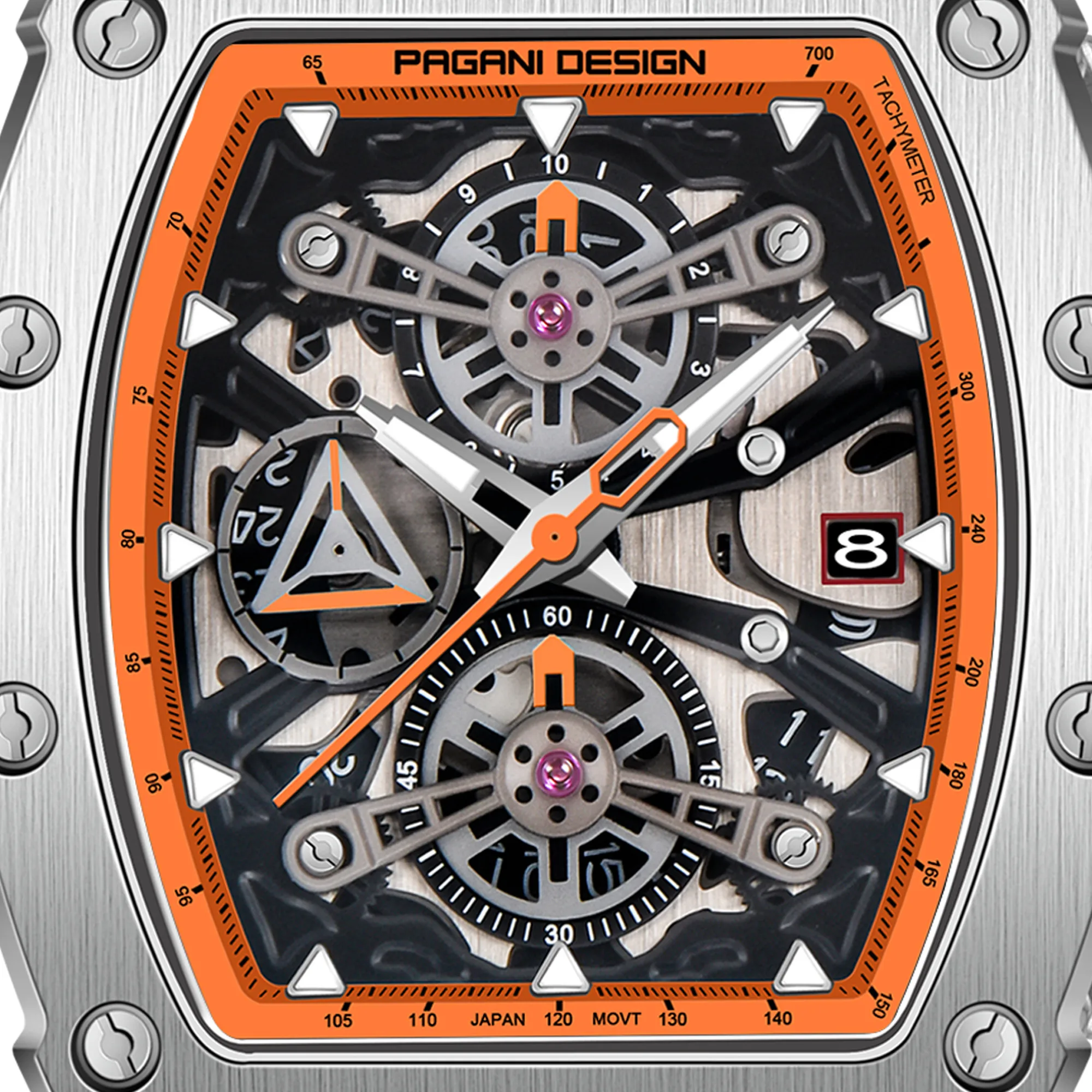 PAGANI DESIGN 39MM Sport Automatic Quartz 2023 NEW Men Watch Luxury Rubber Strap Fashion stainless Reloj Hombre Watch for Men