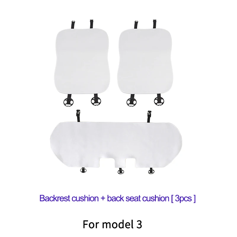 3pcs Back White M3
