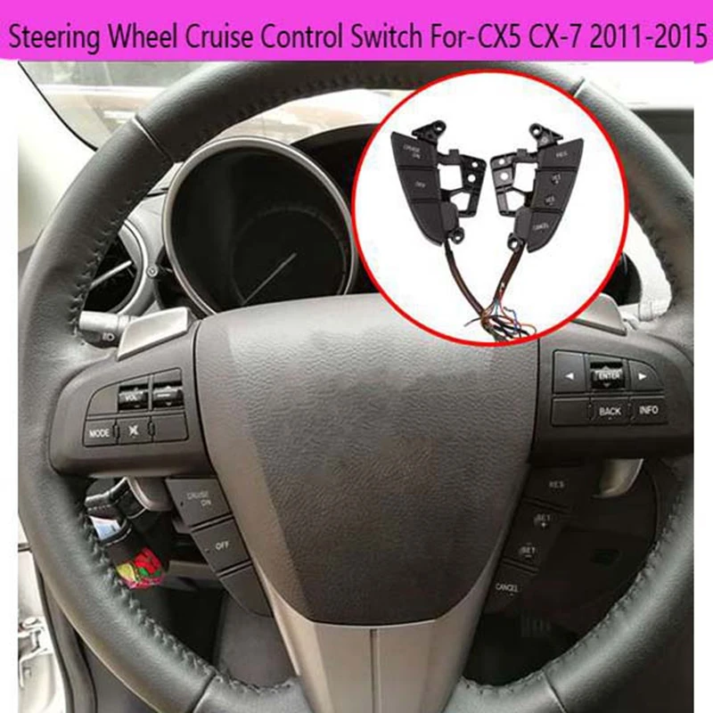 

Steering Wheel Cruise Control Switch Steering Wheel Cruise Button For-Mazda 3 CX5 CX-7 2011-2015