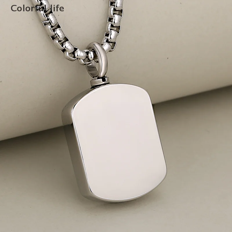Pet Paw Stainless Steel Memorial Urn Pendants Dog Cat Ashes Holder Cremation Necklace Memorial Jewelry Pet Pendants