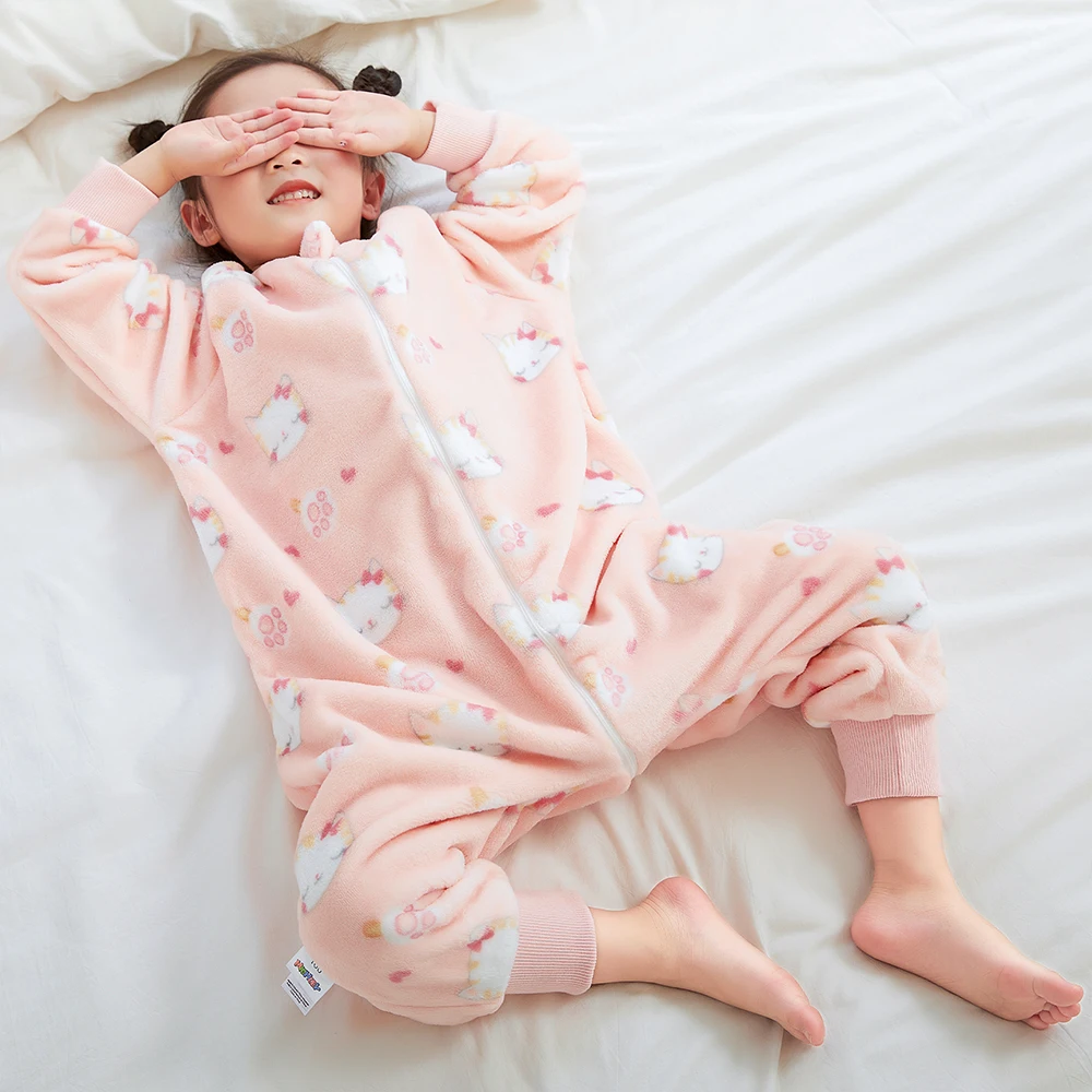 Boys Girls Sleeping Bag Kids Toddlers 0 to 1 2 3 4 5 6 Years Winter Onesie Children Pijamas Infantil Owl Halloween Pajamas