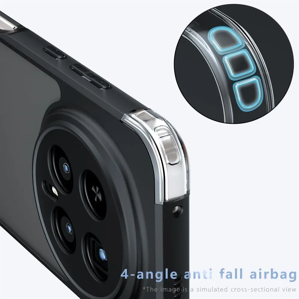 Frosted Matte Shockproof Translucent Skin-Touch Hard Back Case