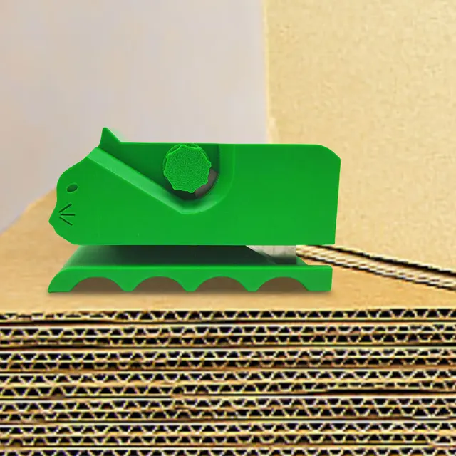 Cat Scratcher Cutter Cartoon 3D Printing Cardboard Strip Stripper Handheld Cardboard Cutter for Cat Scratchers 4