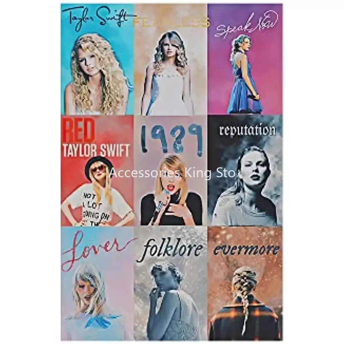 

Taylor Music Swift Album Poster Cover Signature Print Sign Limited Edition Poster Canvas Wall Art Decoration Metal Wall Sign