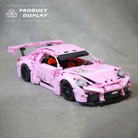Sports Car Models Remote Control Racing Car Compatible Building Blocks High Difficulty Assembly Model Bricks Gift For Xmas Boy 3