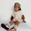 2024 Summer Newborn Baby Boys Girls Oversized Rompers Unisex Romper For Babies Solid Cotton Short Sleeve Bodysuit Jumpsuits 4