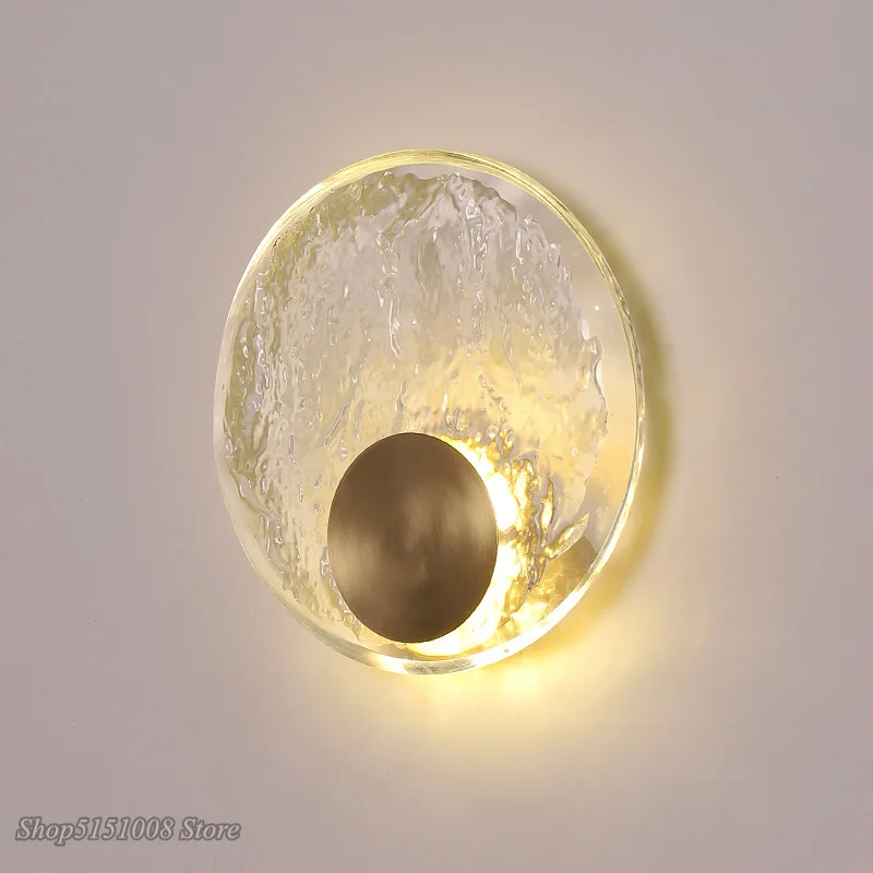 

Modern Led Wall Lamp All Copper Crystal Wall Lamps For Living Room Bedroon Bedside Wall Light Nordic Loft Home Decor Fixtures