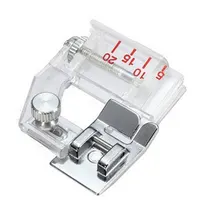1 Pack Transparent Ménage Machine À Coudre Accessoires Réglable Large et Étroit Pied-de-biche Couture Ourlet Pied-de-biche 6