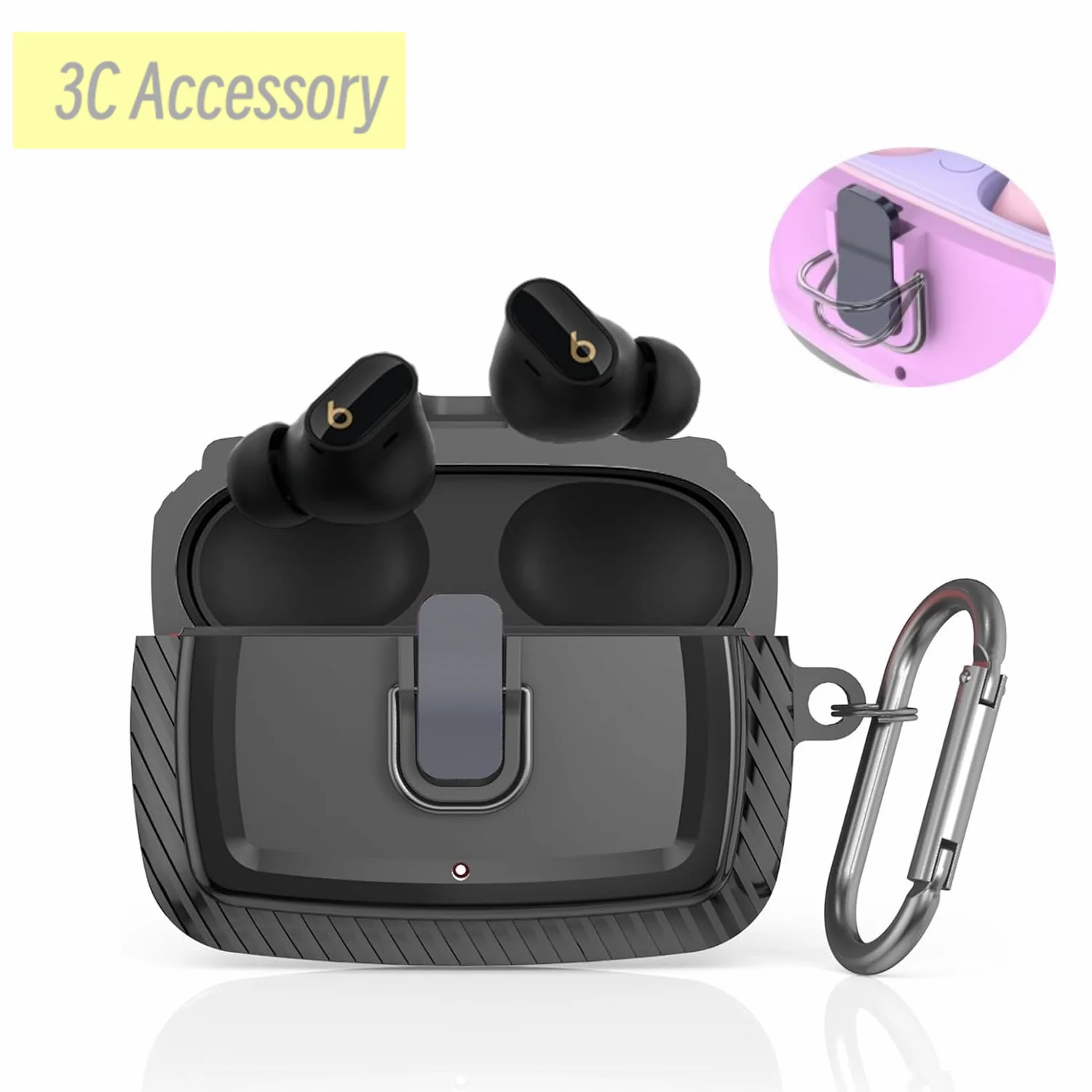 Compatibile Con Beats Studio Buds 2023/2021 Custodia Protettiva Per Auricolari Bluetooth Custodia In Fibra Di Carbonio Per Beats Studio Buds Plus Case