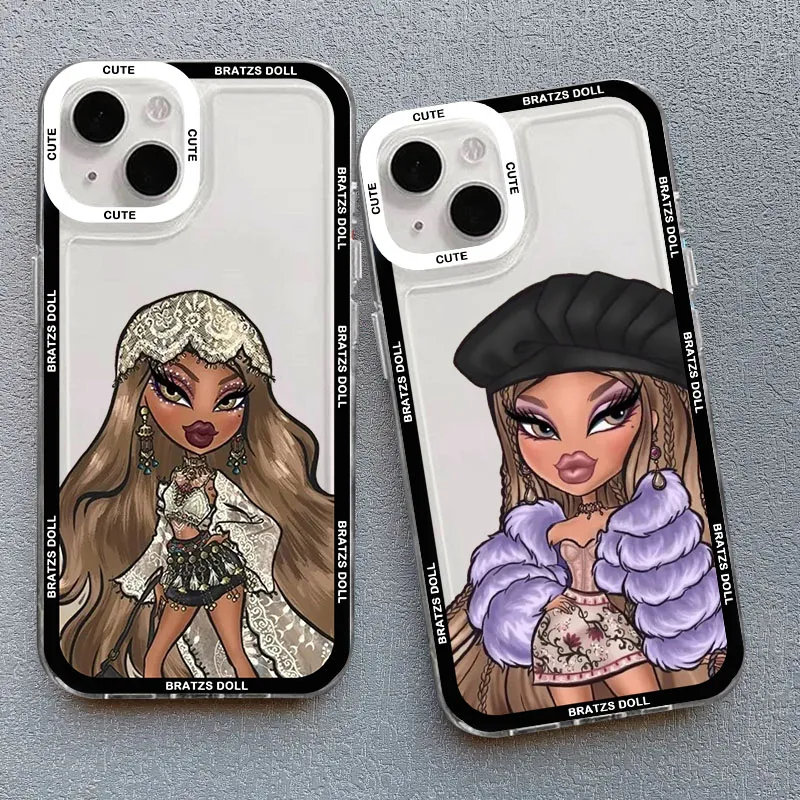 Cute Doll Bratz Phone Case For iPhone 14 15 Pro MAX 11 13 12 XS X SE20 ...