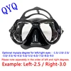 Myopia Diving Masks Snorkeling Set Nearsighted Swimming Goggle Short Sighted Nearsightedness -1.5 to -9.0 1