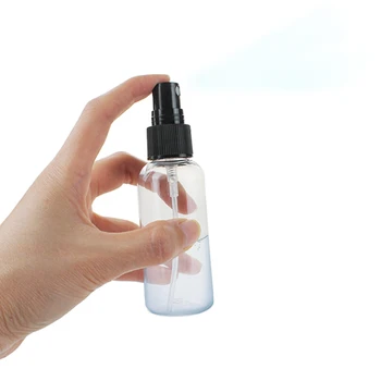 30pcs 50ml 250ml Plastic Transparent Mist Spray Bottle with Black Sprayer Empty Clear Perfume Spray Bottle Mist for Hair 1