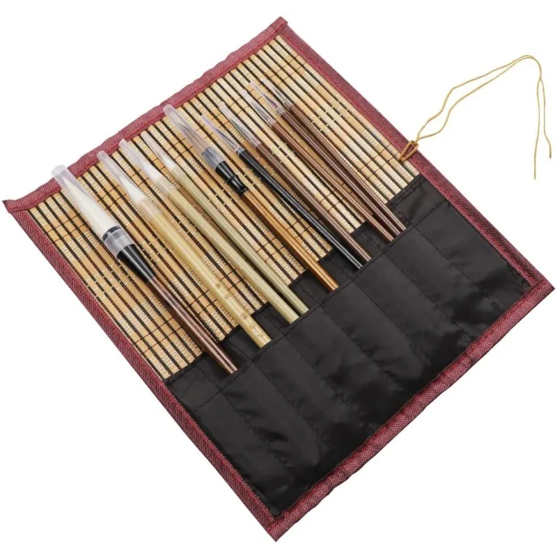 10Pcs Professional Chinese Calligraphy Brushes Set with Storage Bag Traditional Chinese Painting 4