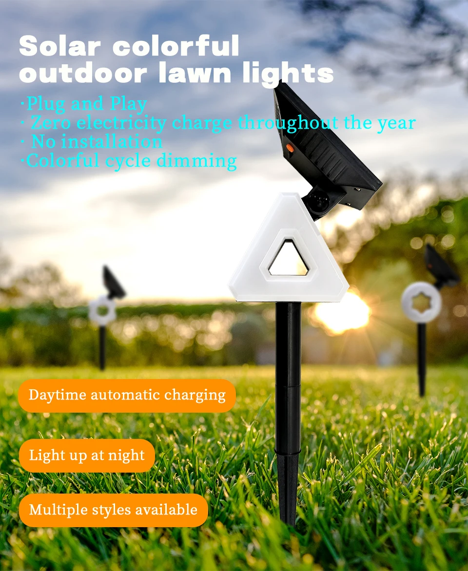 Description Picture 2 of itemLatest Outdoor Lawn Lights Landscape Garden Lights Solar Garden Waterproof Spot Tree Lights