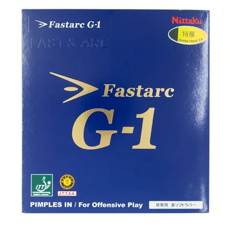 Description Picture 2 of itemNittaku-Fastarc Table Tennis Rubber, Non-Sticky Ping Pong Coating, Original, G1, C1, P1, S1, Selection of Ito Mima