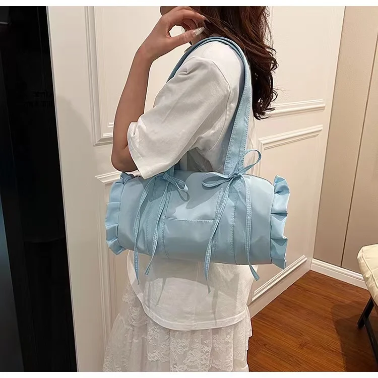 

Fashion Korean Bow Tie Women's Top-handle Bags Causal 2024 New Shoulders Underarm Bag