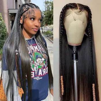 200 Density Bone Straight Hd Transparent 13x6 Hd Lace Frontal Wig Brazilian 13x4 Hd Lace Front Human Hair Wigs For Black Women 1