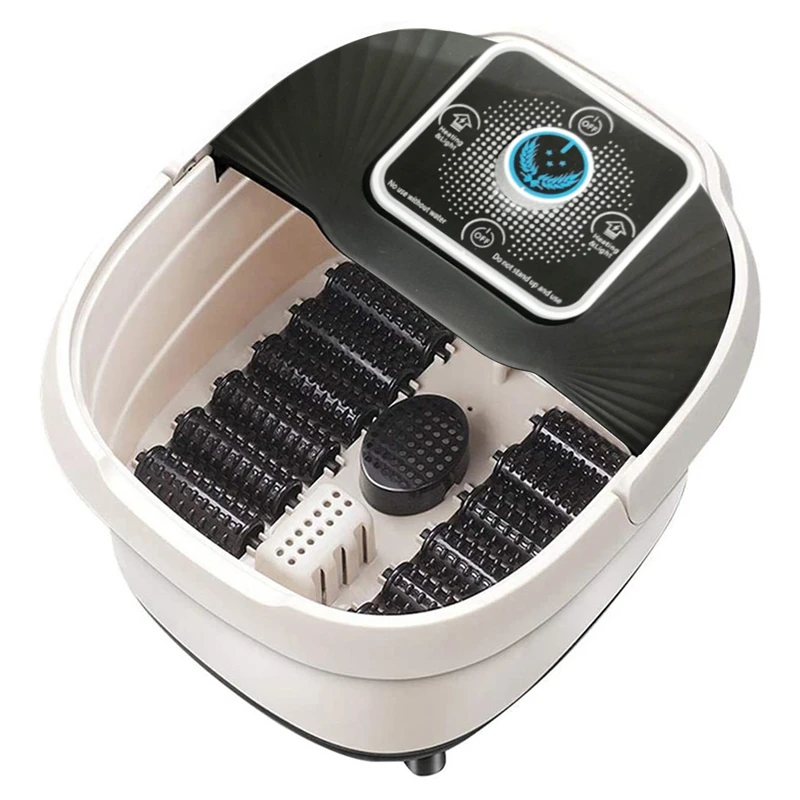 

Automatic Foot Spa Foot Bath Massager Corn Rollers Foot Barrel Heating Infrared Foot Soaker Relieve Relax Feet US Plug