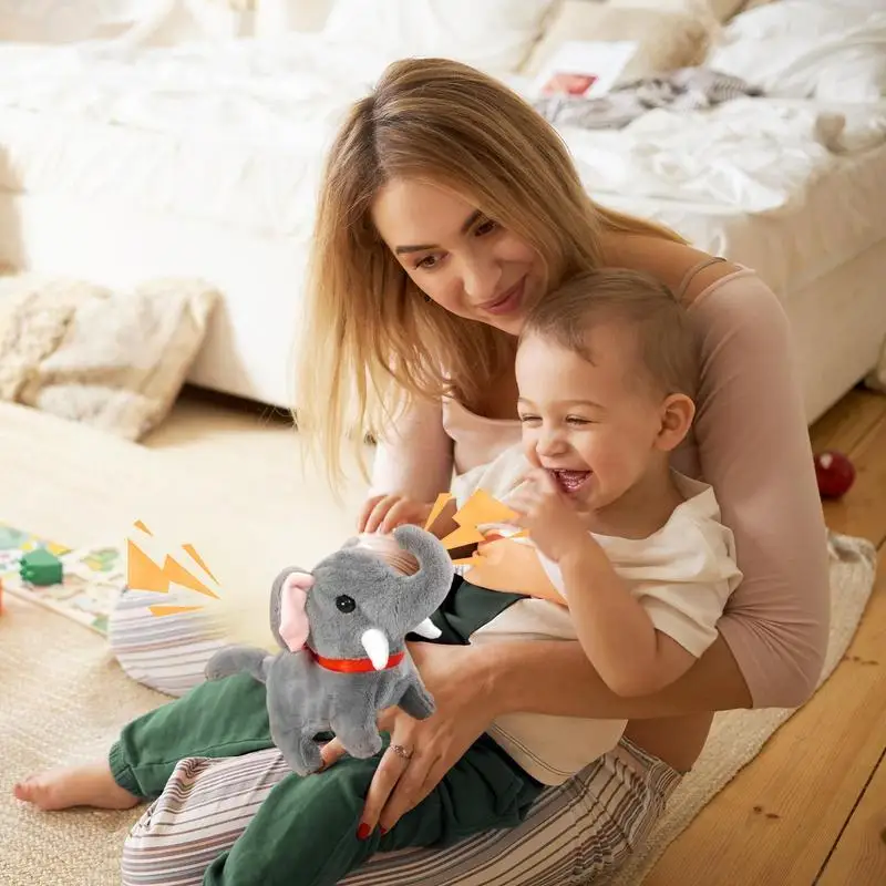 Barking Dog Toys For Kids Walking Dog Cat Plush Animal Barking Dog Companion Animal Electric Pets Battery Operated Tail Wagging 3