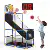 Joyfy LED Scoring Arcade Basketball Game with 4 Balls Adjustable Height 44 6