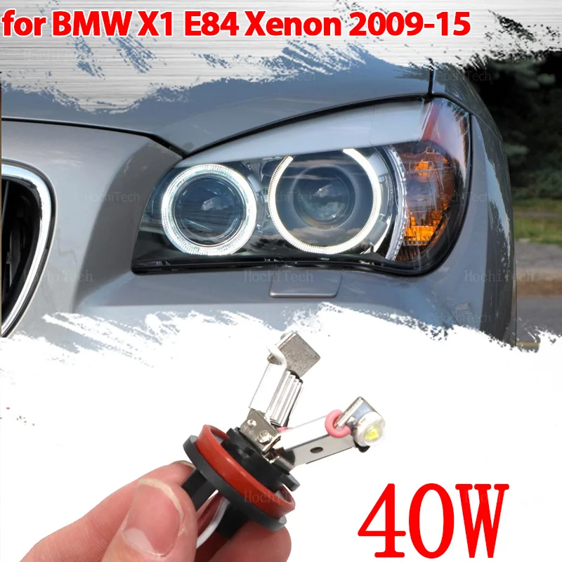 

40W H8 6000K LED Angel Eyes Halo Ring Marker Light Bulb Lamp For BMW X1 E84 Xenon Headlight 2009-2015