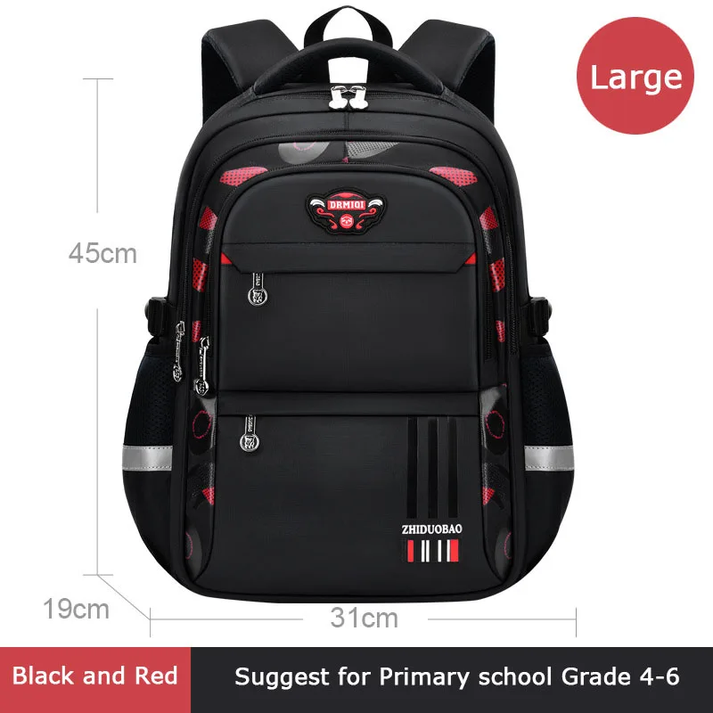 large black and red