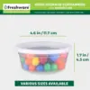 Food Storage Containers [240 Set] 8 oz Plastic Deli Containers with Lids, Slime, Soup, Meal Prep Containers 3