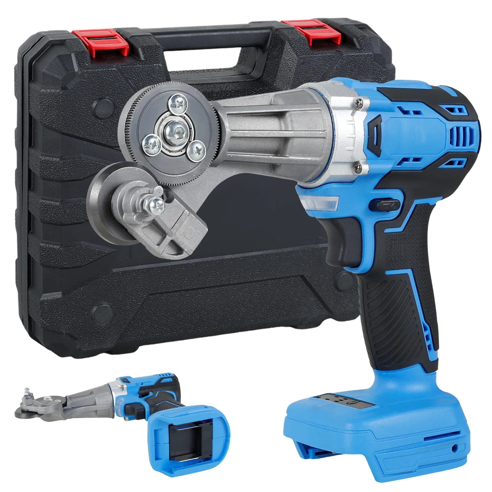 

Electric Drill Plate Cutter 18/21V Double Headed Metal Sheet Cutter Sharp Precise Cutting Plate Punch Shears Drill Attachment