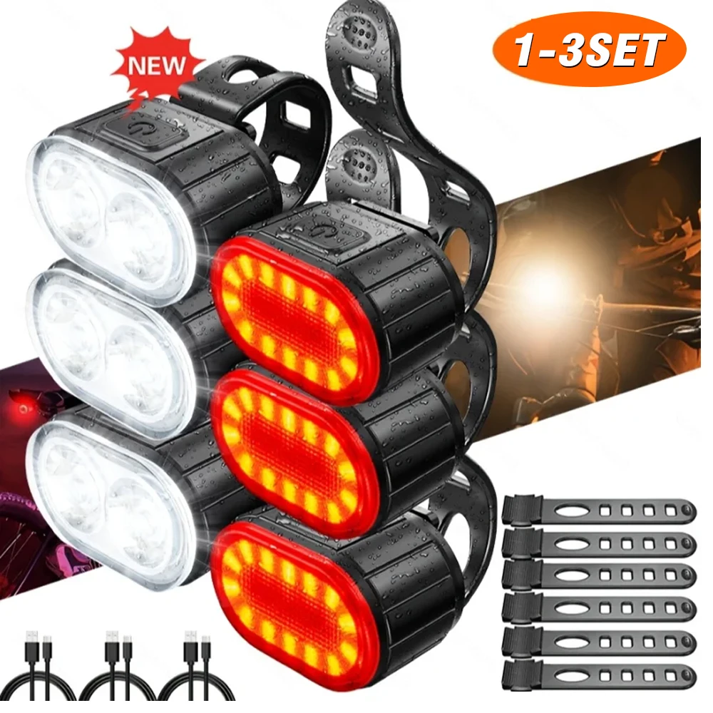 USB Rechargeable Bike Light 1