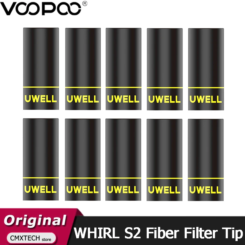 Tanie 10 sztuk/partia oryginalny Uwell Whirl S2 filtr włókna wskazówka Vape sklep