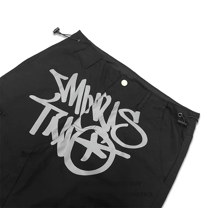 Minus Two High Street Fashion Cargo Long Pants Black -grey Minustwo Logo Print Trousers Hip Hop Men Women Streetwear Clothes 5