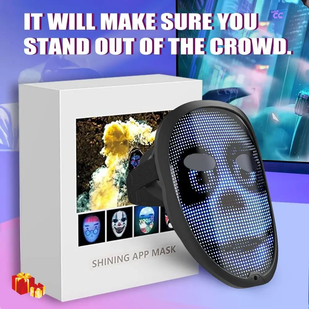 NEW LED APP Mask Bluetooth APP Control Face Masks Smart Mask Can Change ...