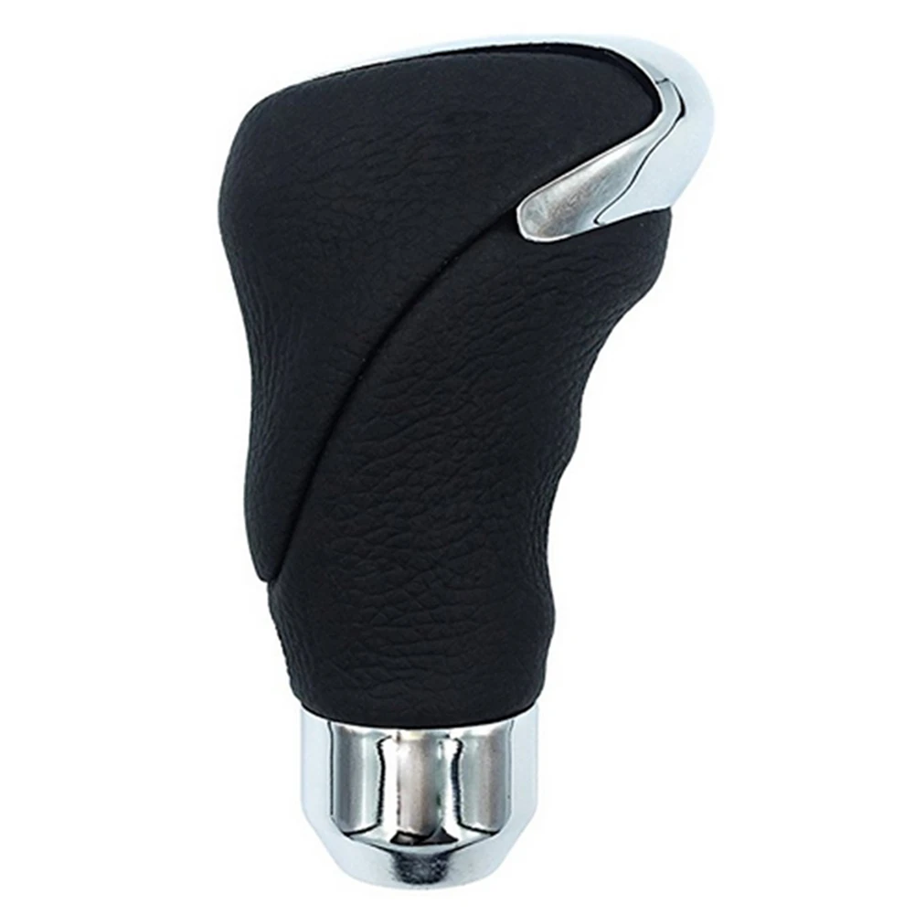 

Universal Leather MT Gear Shift Knob High Quality Black Automatic Transmission Aluminum Alloy Gearbox Handle Car Accessories