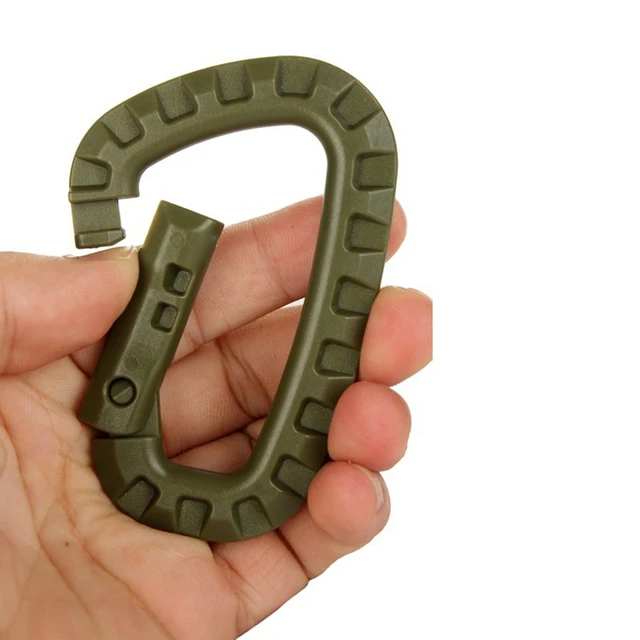 Carabiners Molle Hook Keychain  Carabiner Ring Keychain Clip - 5pcs Plastic  - Aliexpress