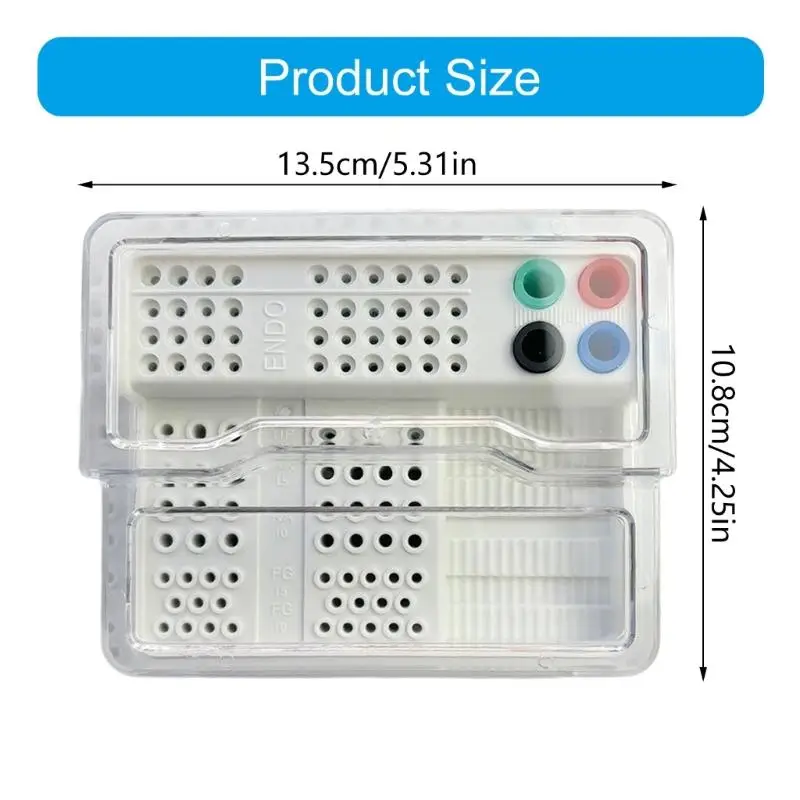 652F 고온 방지 치과용 케이스 투명 커버 약물 기구 보관